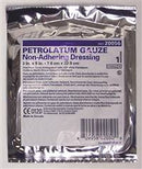 Petrolatum Impregnated Dressing, McKesson, 3 X 9 Inch Pleated Gauze USP White Petrolatum Sterile, 61-20056 - Case of 72