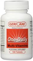 Geri-Care Multivitamin Supplement Tablet 100 per Bottle, 501-01-GCP - CASE OF 12