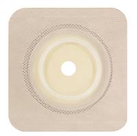 Securi-T Ostomy Wafer Trim to Fit, Standard Wear Flexible Tape 2-3/4 Inch 2-Piece Up to 2-1/4 Inch 5 X 5 Inch, 7305234 - Box of 10