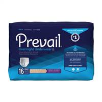 Prevail Overnight Adult Underwear Pull On Large Disposable Heavy Absorbency, PMX-513 - Pack of 16