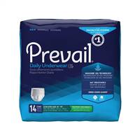 Prevail Daily Underwear Adult Underwear Pull On 2X-Large Disposable Heavy Absorbency, PUM-517 - Pack of 14