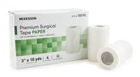 McKesson Medical Tape Skin Friendly Paper 3 Inch X 10 Yard White NonSterile, 100195 - CASE OF 40