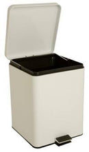 McKesson Trash Can with Plastic Liner 20 Quart Square White Steel Step On, 81-35269 - EACH