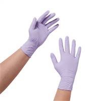 Halyard Lavender Exam Glove X-Small NonSterile Nitrile Standard Cuff Length Textured Fingertips Not Chemo Approved, 52816 - BOX OF 250