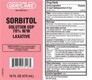 Geri-Care Laxative Liquid 16 oz., 70% Strength Sorbitol, Q758-16-GCP - EACH
