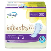 TENA Intimates Overnight Pads, Pant Liner, Heavy Absorbency, Bladder Control Pads, 54282