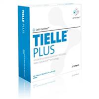 TIELLE Plus Foam Dressing 4-1/4 X 4-1/4 Inch Square Adhesive with Border Sterile, MTP501 - Case of 50