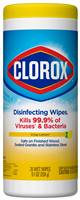 Clorox Surface Disinfectant Premoistened Wipe, Disposable Lemon Scent, CLO01594CT - ONE 35 COUNT CANISTER
