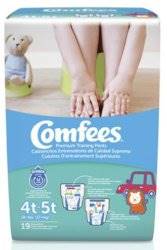 Comfees Toddler Training Pants Pull On 4T to 5T Disposable Moderate Absorbency, CMF-B4 - Pack of 19