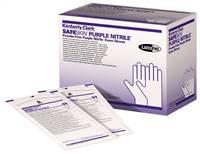 Purple Nitrile Exam Glove Medium Sterile Pair Nitrile Standard Cuff Length Textured Fingertips Purple , 55092 - Box of 100
