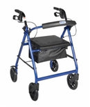 4 Wheel Rollator drive Blue Adjustable Height Aluminum Frame, Drive R728BL - EACH