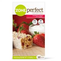 Zone Perfect Nutrition Bar Strawberry Yogurt Flavor Individually Wrapped Ready to Use, 63304 - Pack of 12