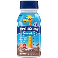 PediaSure Grow & Gain Pediatric Chocolate Flavor 8 Ounce Bottle Ready to Use, 58058 - CASE OF 24