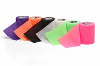 Coban Cohesive Bandage 3 Inch X 5 Yard Standard Compression Self-adherent Closure Assorted Neon Colors NonSterile, 1583N - Case of 12