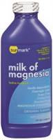 sunmark Laxative Original Flavor Liquid 16 Ounce 400 mg / 5 mL Strength Magnesium Hydroxide, 49348017138 - ONE BOTTLE