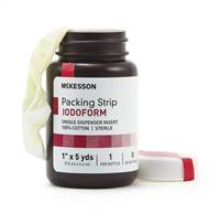 McKesson Wound Packing Strip Cotton Iodoform 1 Inch X 5 Yard Sterile, 61-59345 - EACH