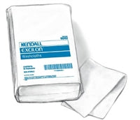 Kendall Excilon Washcloth, 10 X 13 Inch, White Disposable