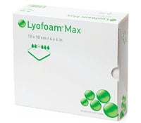 Lyofoam Max Polyurethane Foam Dressing, 4 X 4 Inch Square, Molnlycke 603201