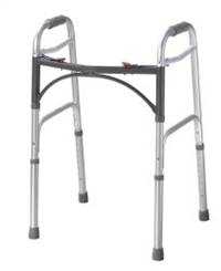 McKesson Folding Walker Aluminum Frame 350 lbs. Weight Capacity 25 to 32 Inch Height, 146-10201-4 - Case of 4