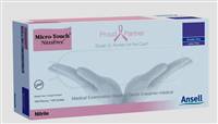 Micro-Touch NitraFree Exam Glove Medium NonSterile Nitrile Standard Cuff Length Textured Fingertips Pink Chemo Tested, 6034512 - Case of 1000