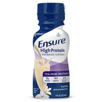 Ensure High Protein Vanilla Flavor 8 oz. Bottle Ready to Use, 64136 - Case of 24