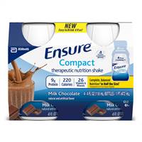 Ensure Compact Therapeutic Nutrition Shake Chocolate Flavor 4 Ounce Container Bottle Ready to Use, 64362 - CASE OF 24