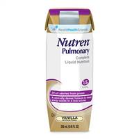 Nutren Pulmonary Vanilla Flavor 250 mL Carton Ready to Use, 00798716164801 - EACH
