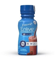 Ensure Enlive Nutritional Shake, Strawberry, 8 Ounce Bottle, Abbott 64281
