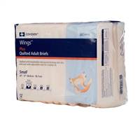 Wings Adult Brief Tab Closure Small Disposable Heavy Absorbency, 66032 - Case of 96