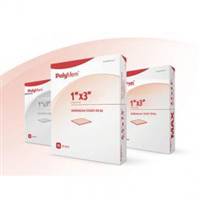PolyMem Adhesive Strip 1 X 3 Inch Polyurethane / Film Rectangle Pink / White Sterile, 7031 - Box of 20