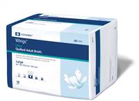 Wings Ultra Adult Brief Tab Closure Large Disposable Heavy Absorbency, 77074 - Case of 72