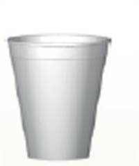 WinCup Drinking Cup 12 oz. White Styrofoam Disposable, C12A - CASE OF 1000