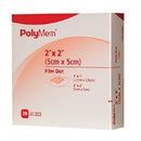 PolyMem Adhesive Strip 2 X 2 Inch Polyurethane / Film Square Pink / White Sterile, 7203 - Box of 20