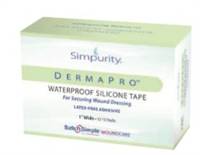 DermaPro Medical Tape Waterproof Plastic 1 Inch X 15 Foot Transparent NonSterile, SNS57230 - One Roll