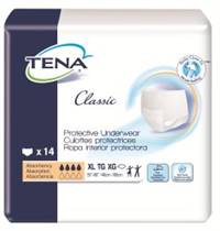 TENA Classic Adult Underwear Pull On X-Large Disposable Moderate Absorbency, 72516 - Pack of 14