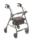 4 Wheel Rollator, McKesson, 32 to 37 Inch Green Folding Aluminum Frame 32 to 37 Inch, 146-R726GR - EACH