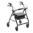 4 Wheel Rollator, McKesson, 32 to 37 Inch Black Folding Aluminum Frame 32 to 37 Inch, 146-R726BK - EACH