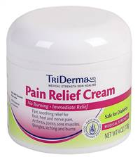 TriDerma MD Topical Pain Relief, 4% - 1.25% Strength Lidocaine / Menthol Cream 4 oz., 73041 - EACH