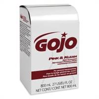 GOJO Pink & Klean Soap Lotion 800 mL Dispenser Refill Bag Floral Scent, 9128-12 - SOLD BY: PACK OF ONE