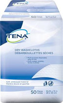 TENA Washcloth 10 X 13-1/4 Inch White Disposable, 74499 - Pack of 50