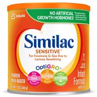 Similac Sensitive Infant Formula 12 Ounce Can Powder, 57539 - ONE CAN