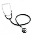 McKesson Classic Stethoscope Black 1-Tube 22 Inch Tube Double Sided Chestpiece, 01-670BKGM 
