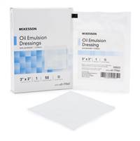 McKesson Oil Emulsion Impregnated Dressing 3 X 3 Inch Acetate Gauze USP White Petrolatum / Mineral Oil Sterile, 61-77041 - Case of 600