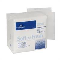 Soft-N-Fresh Washcloth, 12-1/2 X 13 Inch White Disposable, 29505 - Pack of 55