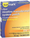 sunmark Stop Smoking Aid 14 mg Strength Transdermal Patch, 70677003101 - Box of 14