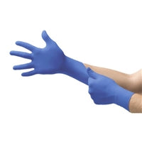 Micro-Touch Nitrile Exam Glove Medium NonSterile Standard Cuff Length Textured Fingertips Blue Chemo Tested, 6034302 - BOX OF 200