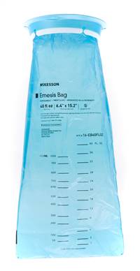 McKesson Emesis Bag 40 oz. Blue, 16-EB40FLOZ - Pack of 25