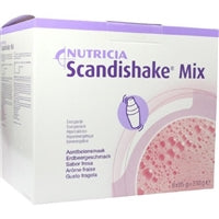 Scandishake Weight Gain Instant Shake Mix Powder, Strawberry, 3 Ounce