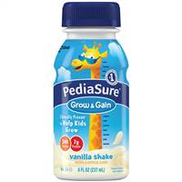 PediaSure Grow & Gain Pediatric Vanilla Flavor 8 Ounce Bottle Ready to Use, 58049 - PACK OF 6