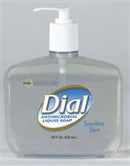 Dial Sensitive Antimicrobial Soap Liquid 16 Ounce Pump Bottle Fresh Scent, DIA80784 - SOLD BY: PACK OF ONE